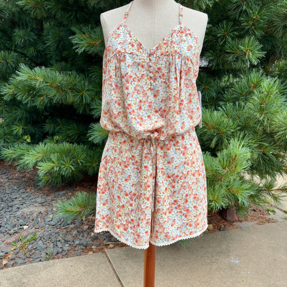 Floral Halter Romper